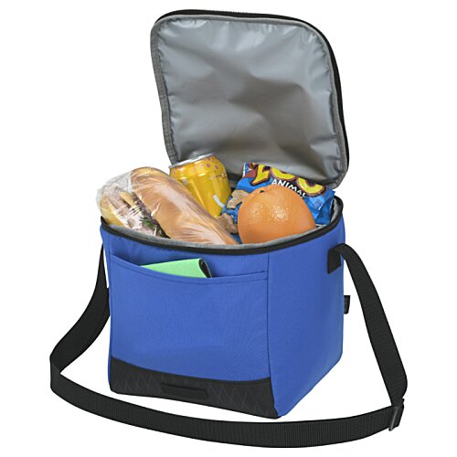 Additional Image 1 - a blue cooler bag with food inside