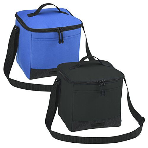 Additional Image 3 - a blue and black lunch bags