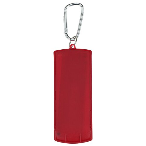 Additional Image 1 - a red rectangular object with a silver ring