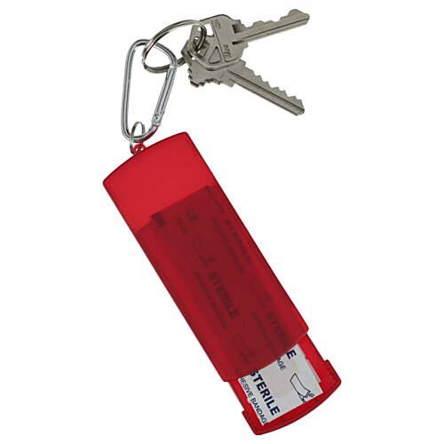 Additional Image 2 - a key chain with a red label