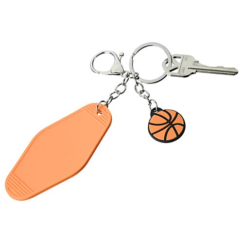 Additional Image 1 - a key chain with a key ring