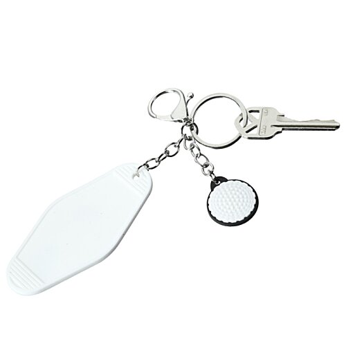 Additional Image 1 - a key chain with a key ring