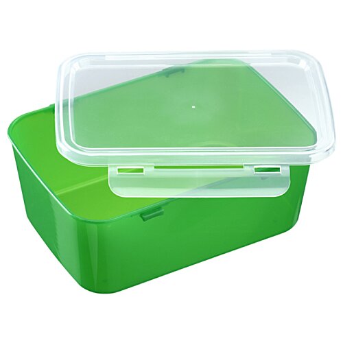 Additional Image 1 - a green and clear plastic container