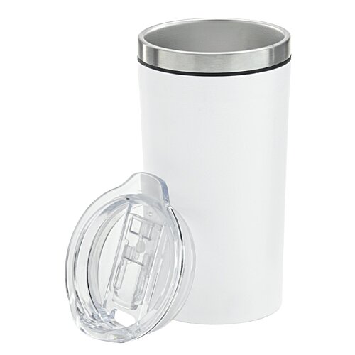 Additional Image 2 - a white and silver tumbler