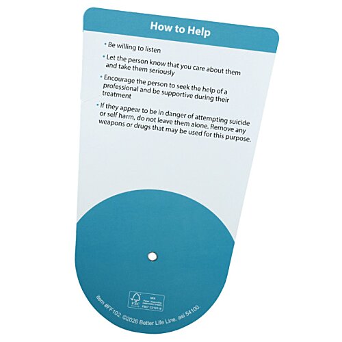 Additional Image 1 - a blue and white card
