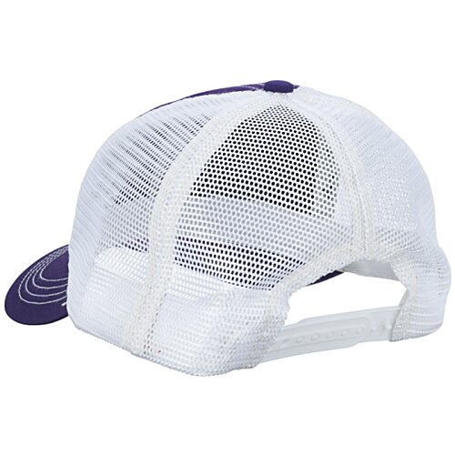 Additional Image 1 - a white hat with a purple patch