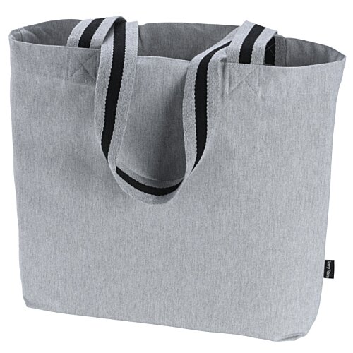 Additional Image 1 - a grey bag with black stripes