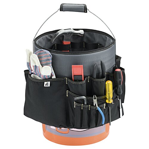 Additional Image 4 - a black bucket with tools in it