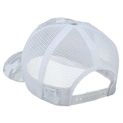 Additional Image 1 - a white hat with a black and gold design