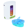 Additional Thumbnail Image 3 - a white box with a label and blue and green plastic discs