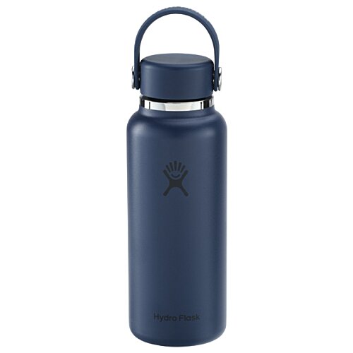 Additional Image 1 - a blue water bottle with a black handle