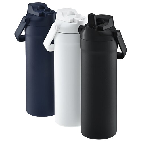 Additional Image 5 - a group of black and white water bottles