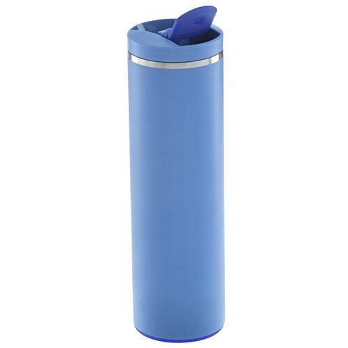 Additional Image 2 - a blue cylindrical container with a blue lid