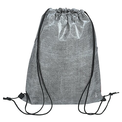 Additional Image 2 - a grey backpack with black straps