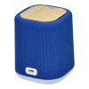 Additional Thumbnail Image 2 - a blue speaker with a wooden top