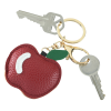 Additional Thumbnail Image 1 - a key chain with a red apple and a silver key chain