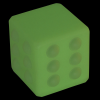 Additional Thumbnail Image 2 - a green dice with dots