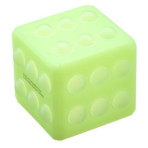 Additional Image 1 - a green dice with white dots