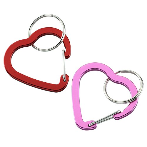 Additional Image 3 - a pair of heart shaped keychains