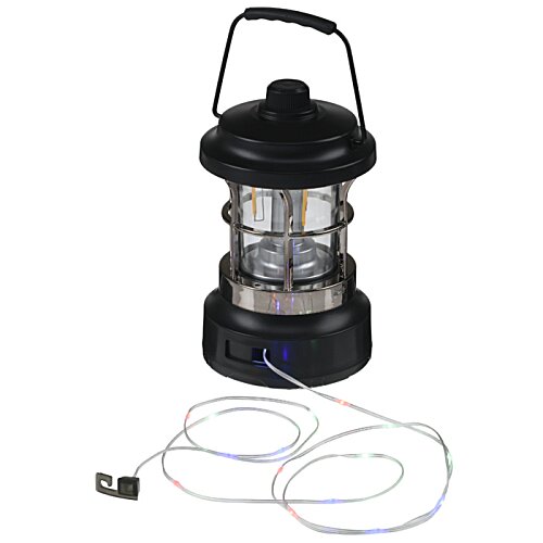 Additional Image 5 - a black lantern with a cord