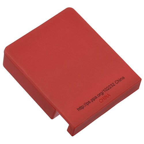 Additional Image 2 - a red rectangular object with black text