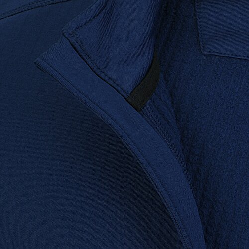 Additional Image 1 - a blue jacket with a black stripe