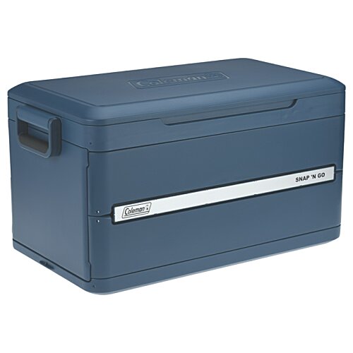 Additional Image 1 - a blue cooler with a white stripe