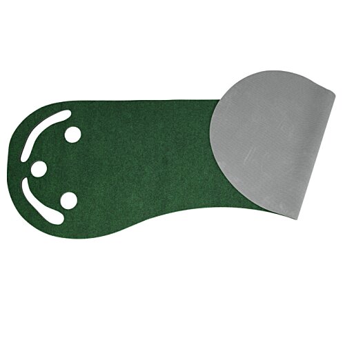 Additional Image 1 - a green and grey paper with a face cut out