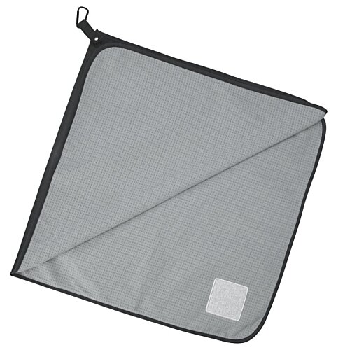 Additional Image 1 - a white cloth bag with a zipper