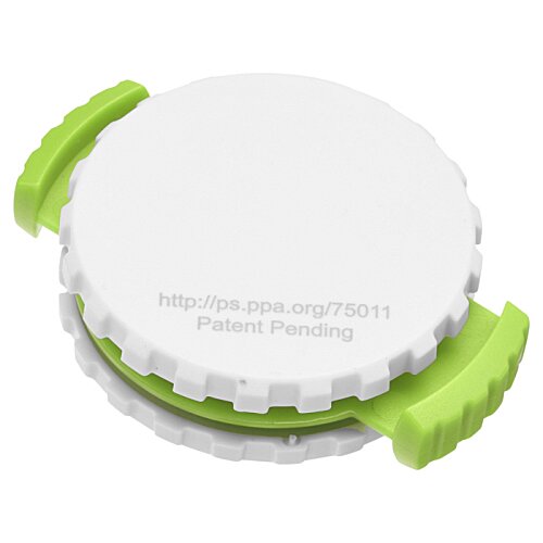 Additional Image 1 - a white and green circular object with green handles