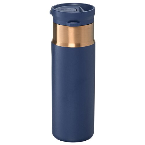 Additional Image 1 - a blue and gold thermos