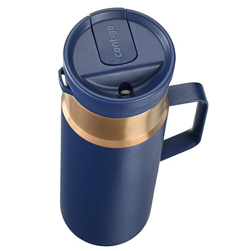 Additional Image 4 - a blue and gold thermos