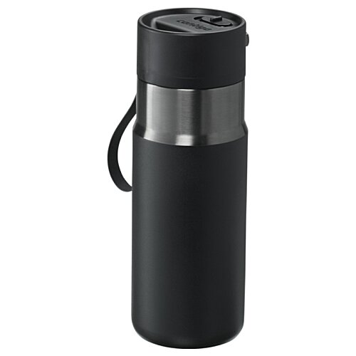 Additional Image 1 - a black and silver thermos