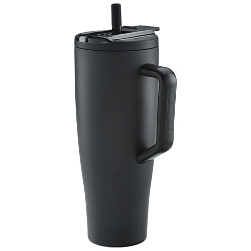 Additional Image 2 - a black mug with a straw