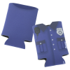 Additional Thumbnail Image 1 - a blue can cooler with a police badge