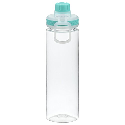Additional Image 3 - a clear plastic bottle with a blue cap