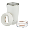 Additional Thumbnail Image 3 - a white cup with a silver lid and a clear container