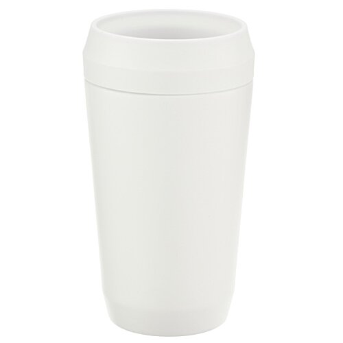 Additional Image 1 - a white plastic cup with a lid