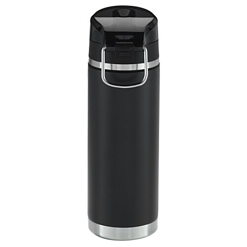 Additional Image 1 - a black bottle with a black cap