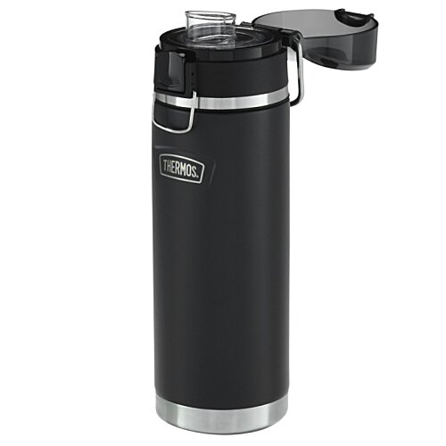 Additional Image 3 - a black and clear bottle with a flip top lid