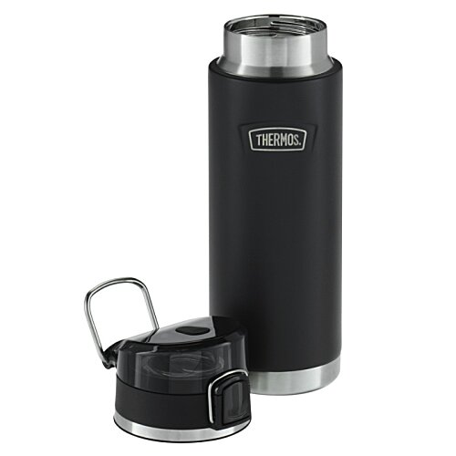 Additional Image 4 - a black and silver thermos