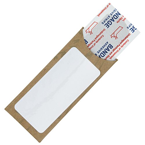 Additional Image 3 - a brown envelope with a white label and red and blue strips