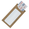 Additional Thumbnail Image 3 - a brown envelope with a white label and a red and blue bill