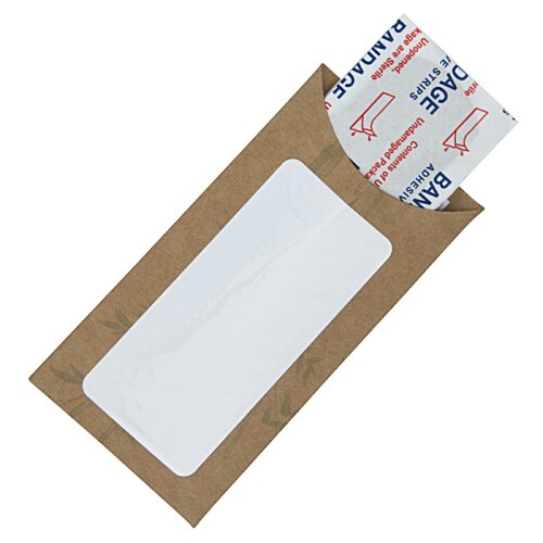 Additional Image 3 - a brown envelope with a white label and a red and blue bill