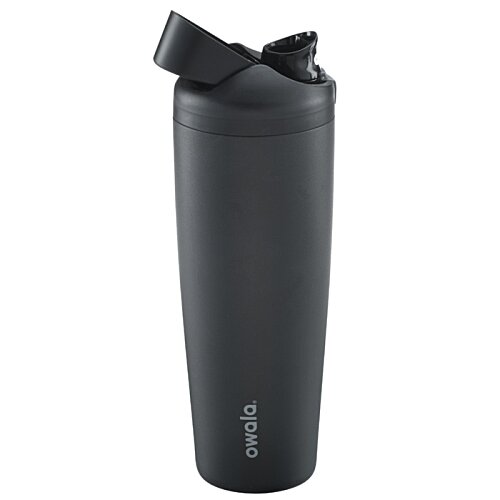 Additional Image 3 - a black tumbler with a lid