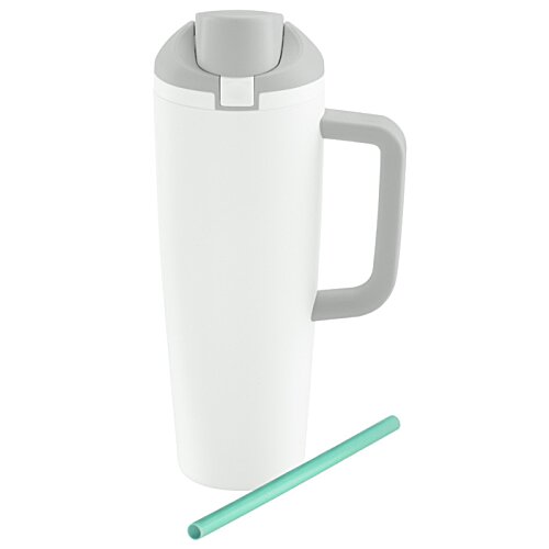 Additional Image 5 - a white and grey thermos