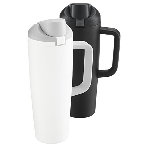 Additional Image 6 - a white and black coffee mugs