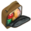 Additional Thumbnail Image 3 - a brown lunch bag with a black zipper