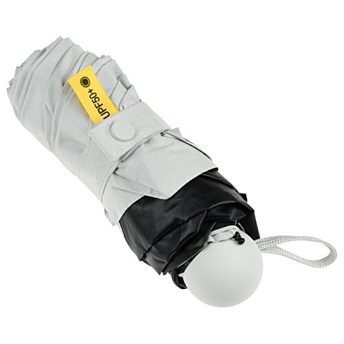 Additional Image 3 - a white umbrella with a yellow tag
