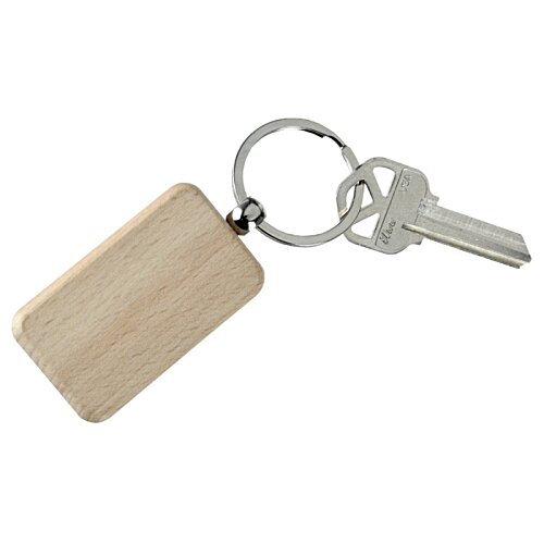 Additional Image 1 - a key chain with a wooden rectangular object